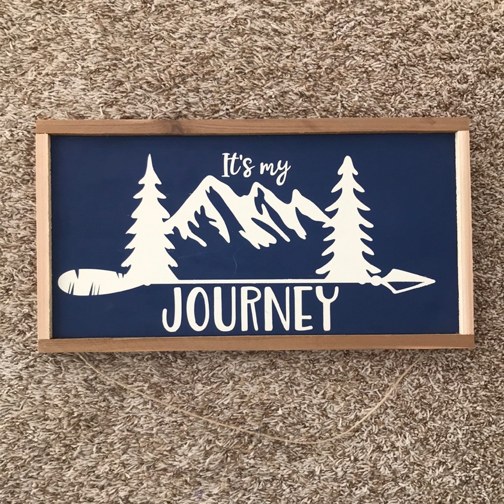 Hand painted rustic painting